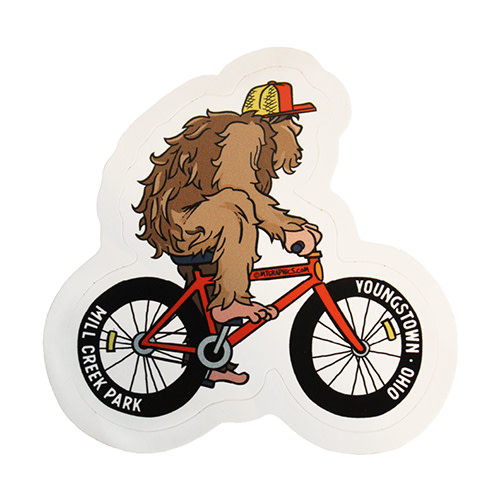 Big Foot Biking Sticker