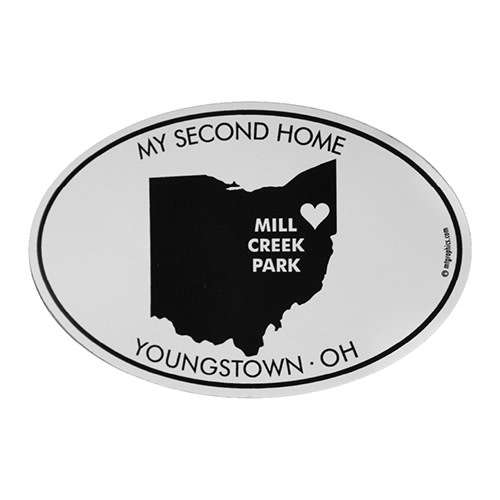 "My Second Home" Oval Sticker