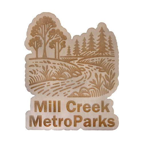 Scenic Trail Wood Magnet